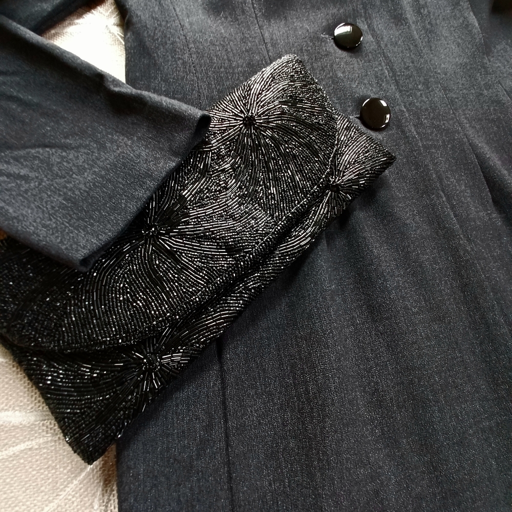 Maxi Coat, Ruffled Neck! - Picture 5 of 7